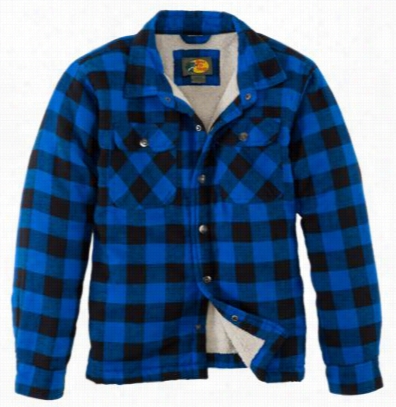 Plaid Shirt Jacket For Boys - Black/imperial - 8