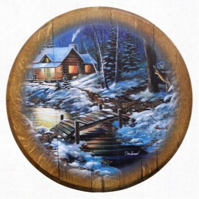 Promotional Woo Dproducts Barrel Head - Woodland Retreat By Jim Hansel