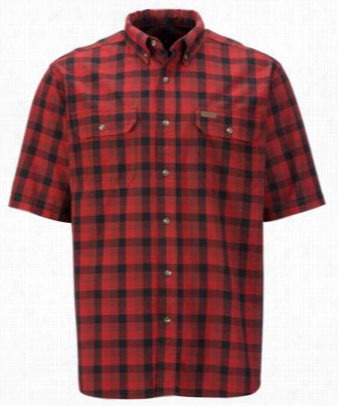 Rehead Workwear Plaid Shirtts For Men - Oxblood - M