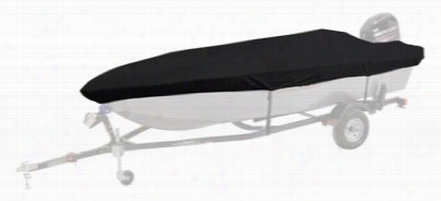 Select Fit Hurrricane Boat Covers For Extra Wide Aluminum Fishing Boats - Black - 15'6' To 16'5'