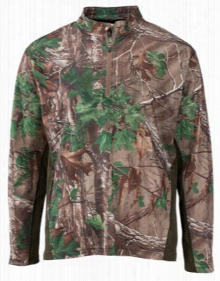 Stalker Lite 1/3-zpi Shirt For Men - Realtree Xtra Green - M