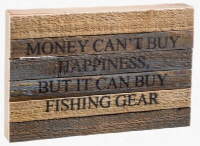 Pure Bird Woodn Sign - Fishing Gear