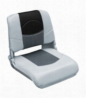 Wise Blast Off Tour Series Pro Style Flding Boat Seat - Wd 1462 - Gray/charcoal/black