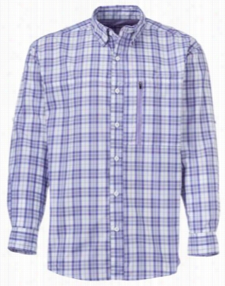 World Wide Sportsman Abacos  Plaid Shir T Ffo R Men - Corsican Blue -s