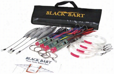 Black Bart Wahoo Rigged Heavy Lure Pack - Single Hook R Igs