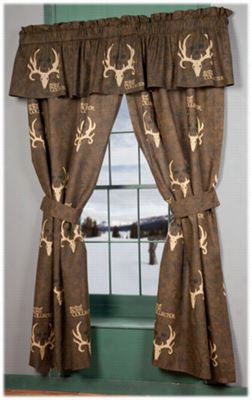 Bone Collector Collection Drapes Or Valan Ce - Brown - Vakance