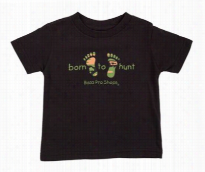Bornto Hunt T-shirt For Babies - Black - 6 Months