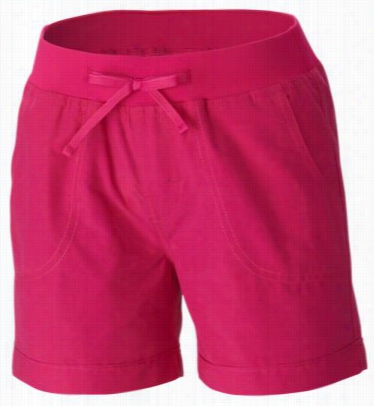 Columbia Five Oaks Shorts For Girls -  Haute Pink - L