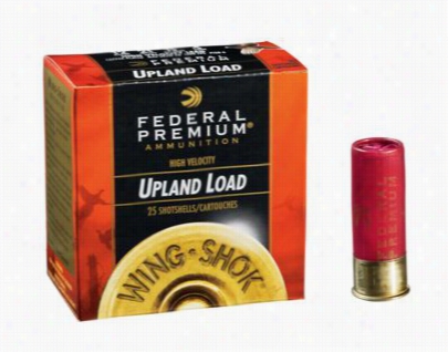 Federal Premim Wing-shok High Velocity Upland Load Shotshells - #4 Sho - 1-1/8 Oz. - 12 Ga. - 25 Rounds