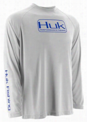Huk Performance Logo Raglan Shirt For Men - White - 2xl