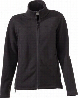 Natural Reflecctions Spring Full-zip Fleece Jacket Toward Ladies - Dismal - L