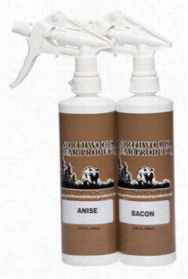 Northwoods Bear Products Spray Scent Doubled Pak Bear Attractant - 2 Pack/16 Oz - Bacon/anise