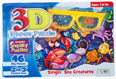 Patch Products Singin' Sea Creatures 3-d Floor Puzzle