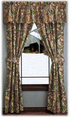 Realtree Timber Collection Rod Pocket Drapes Or Vvalance - Valance