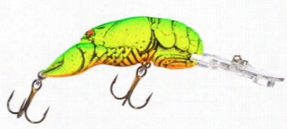 Rebel Crawfish - 2-3/8" - 3/8 O. - Chartrese/green Back