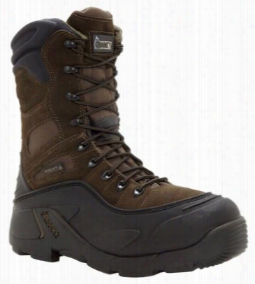 Rocky Blizzarddstalker Pro 9' Insualtedd Waterproof Hunting Boots For Men - Brown - 10 M