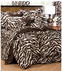 Zebra Brown/Tan Bedding Collection Comforter Set - Twin