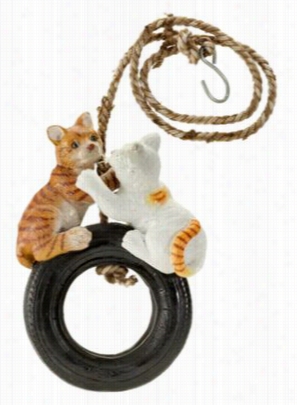 Tire Buddy Yard Ornament - Double Cats