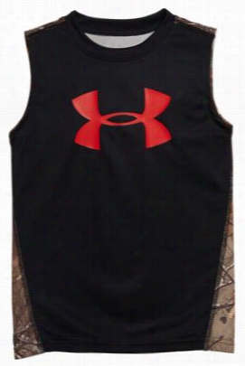 Under Armour Big Logo Realtree Sleeveless Shirt For Toddlers - Black/realtree Xtra - 2t