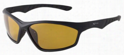 Xps By Fisherman Eyewear Vantage Polarized Sunglasses - Matte Black/amber