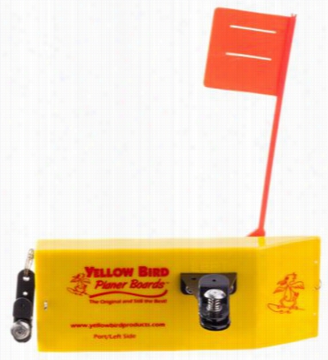 Yellow Bir D Planer Board With Medium Tattle Flag - Port