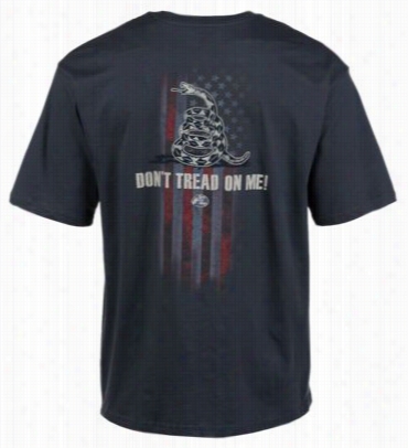 American Don't Tread On Me T-shirt For Men - Navy - S