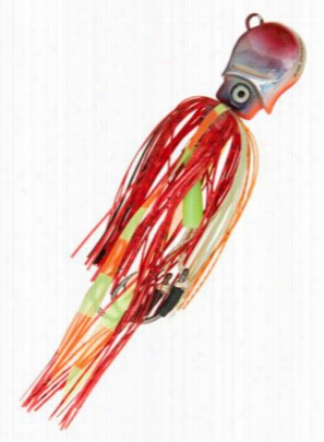 Braid Thmper Squid Jig - Orange Mackerel - 4--1/4 Oz.