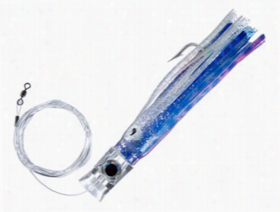 C&h Lures Stubby Bubbler Mono Rig - Silver Blue Mylar