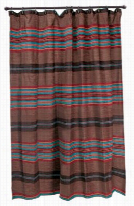 Canyon View Collecction Striped Shower Curtain