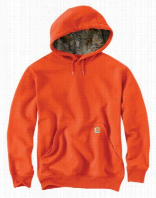 Carhartt Hougton Camo Hood Lined Sweatshirt For Men - Orange - 2xl