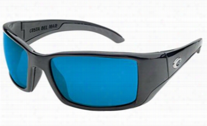 Costa Blackfin 580  G Polarized Sungalsses - Matte Black/blue Mirror