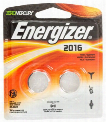 Energizer Coin Lithium 2016 Batteries - 2-pack