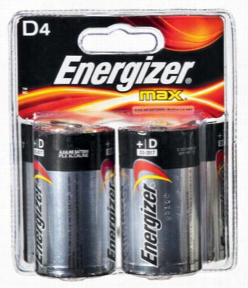 Energizer Max D Battery - 4 Pack