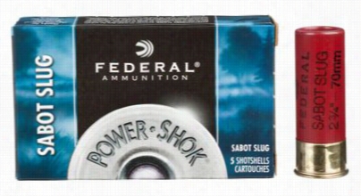 Federal Premium Power-shok Sabot Slug Sotshells - 20 Ggauge