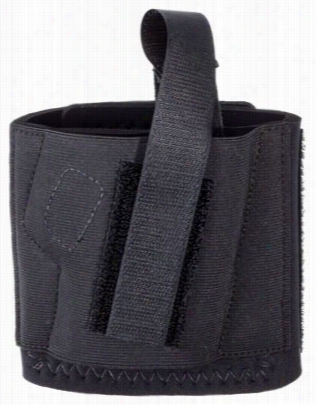 Galco Cop Ankle Band Handgun Holster - Black - Med Auto