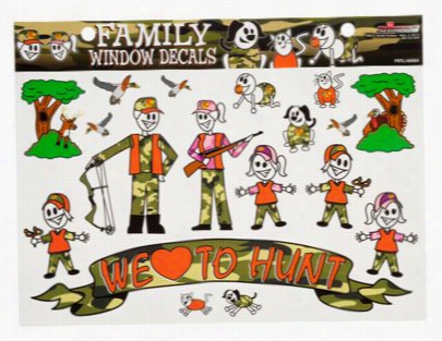 Hunting Family Vinyl Winodw Decals