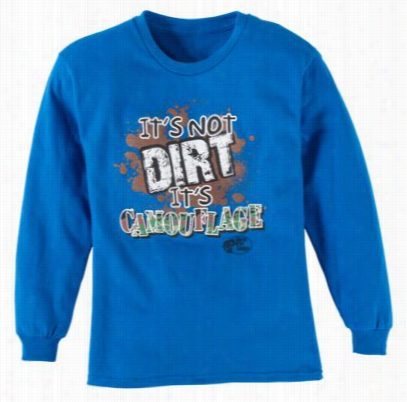 It's Nnot Dirt Longs Leve T-hirt For Ki Ds - Royal Blue - L