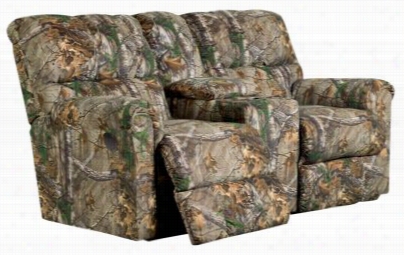 Lane Furnniture Cabih Collection Power Dual Reclining Console Love Seat - Realtree Xtra