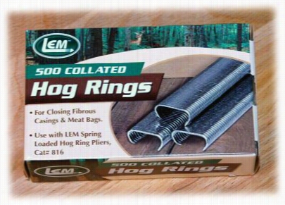 Lem Products Hog Rings For Spring Loaded Pliers -- 5000 Count