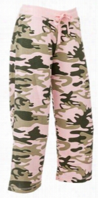 Natural Reflections Loungewear Collection Toward Ladies - Crop Pnts - Camo Print - L