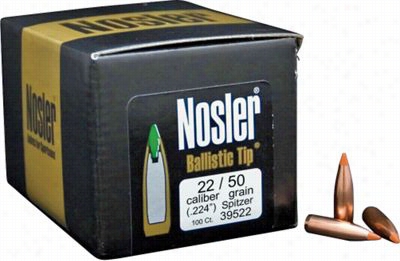 Noslerb Allistic Tip Varmint Bullet S - .22  - 50 Gr. - 100 Pack