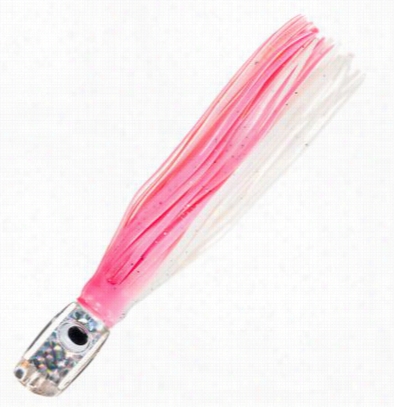 Offshore Angler Jet Slant Head Trolling Lure - 10' - Clear Head-pink/white