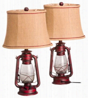 Oil Lantern Tble Lammp - 2-pack