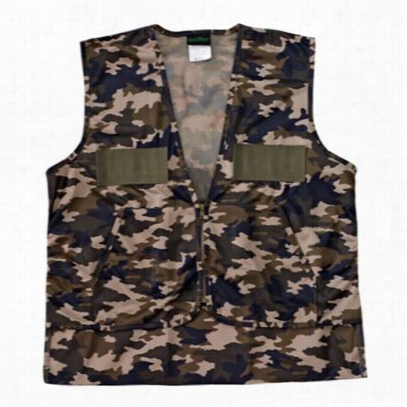 Quietwear Camo Unting Vest Through  Game Bag - M