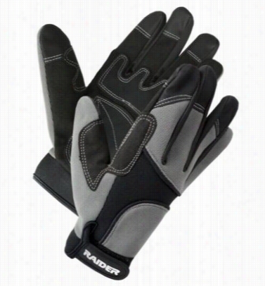 Raider Mx Riding Gloves - Silver/black - L