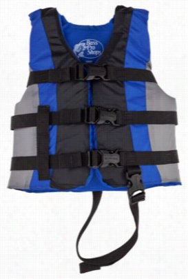 Recreational Life Jacket For Kids - Blue/black