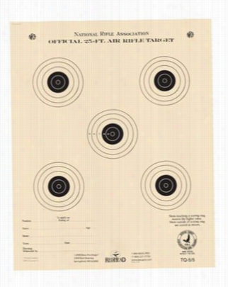 Redhead Oficial Nra Air Pistol/air Rifle Targets - Tq-5-5
