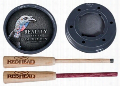 Redhead Reality Eries Ol'  Wet Henn Turkey Call - Glass Over Slate - Dark Gray