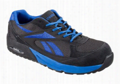 Reebok Beviad Safety Toe Woek Shoes Ofr Men - Dark Grey/blue - 7 W