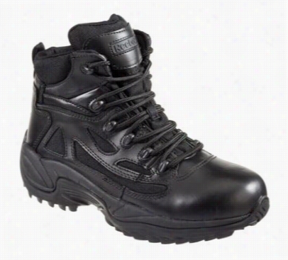 Reebok Rapid Respose Rb Waterproof Side-zil Tactical Work Boots For Men - Black - 6.5m